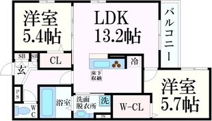 サンパティーク住吉の物件間取画像